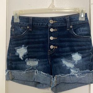Maurices Distressed High Rise Stretchy Shorts - Size 4